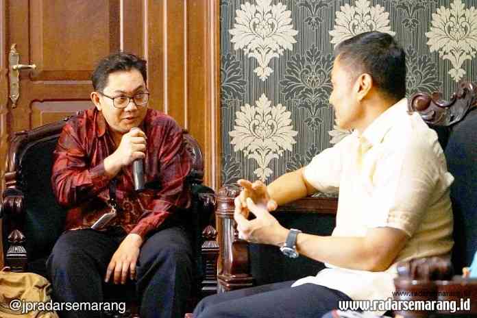 ROKOK_rsz AUDIENSI: Direktorat Pencegahan Penyakit Tidak Menular, Kementerian Kesehatan RI saat audiensi tentang implementasi program KTR bersama Wali Kota Yuliyanto.(ISTIMEWA)