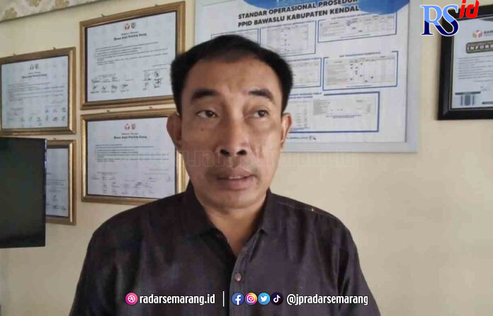 Anggota Bawaslu Kendal Ahmad Ghozali.(ISTIMEWA)